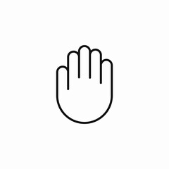 hand gestures medicine icon sign vector