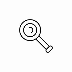 magnifying glass icon icon sign vector