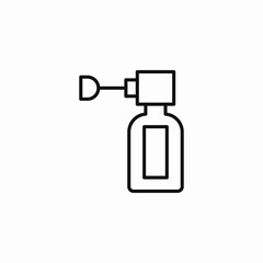 throat spray bottle icon sign vector