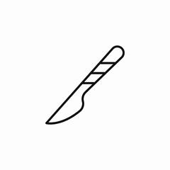 surgical scalpel tool icon sign vector