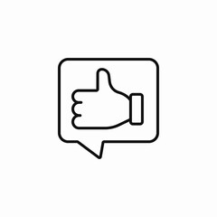thumbs up like icon sign vector