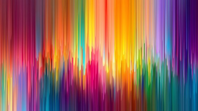 Vibrant vertical stripes in an array of colors blend seamlessly, creating a dynamic abstract background that exudes energy and movement, perfect for modern design and artistic expression