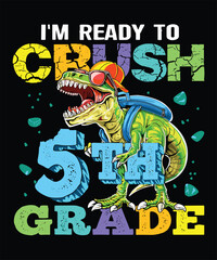 Grab this Design as an awesome outfit for your men women, family members, friends, coworkers on 5th grade first day of school, back to school
