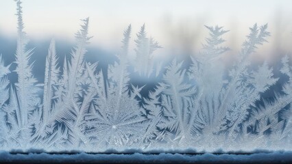 Frosty window pattern