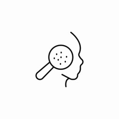 skin care analysis icon sign vector