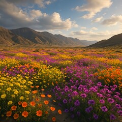 Fototapeta premium Desert Bloom After Rain