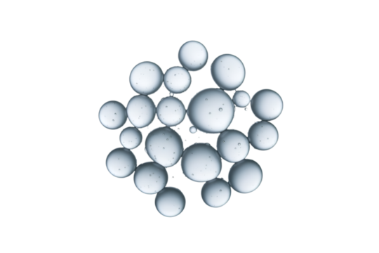 Water droplets background in high detail isolated on a clean white background for freshness and purity themes