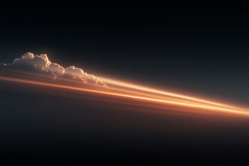 Cloud Streaks Spreading from a Center