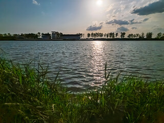 A water reservoir near Szeged