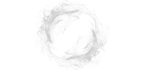 Abstract gray circle with rough edges on a black background in a pixelated style image