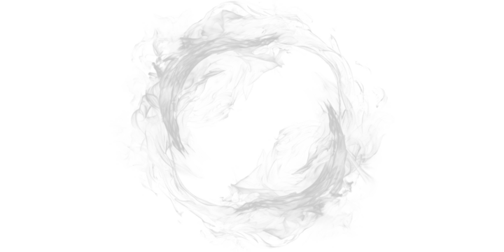 Abstract gray circle with rough edges on a black background in a pixelated style image