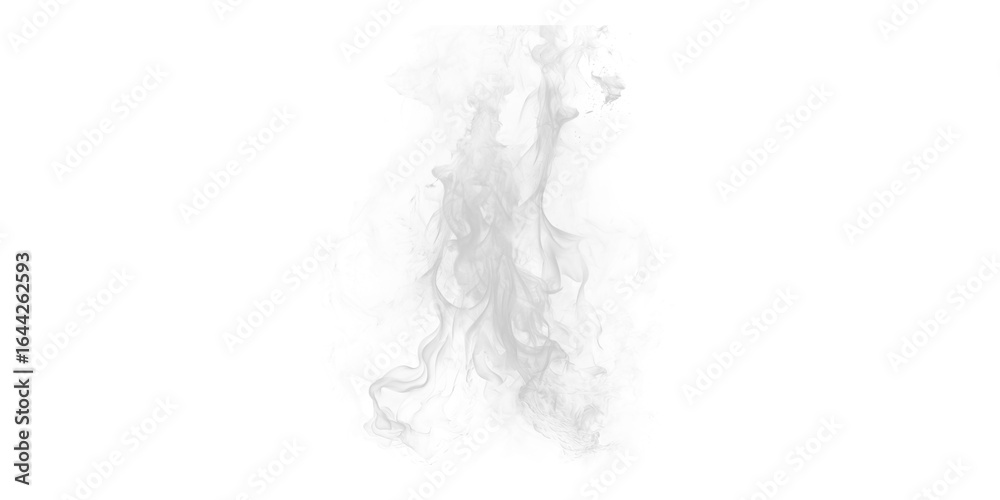 Wall mural abstract gray cloud shape isolated against a black background with rough edges and pixelated texture
