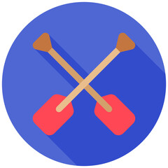 Paddle Icon Relate To Nautical, Sea, Marine, Navy. Use For Modern Concept, Ui, Ux Web And App Development.