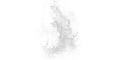 Isolated cloud of gray smoke against a black background with pixelated edges and soft diffused texture