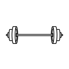Dumbbell weight for exercising in minimalist black and white design  icon  Fitness  Simple Gym and Sport Symbols