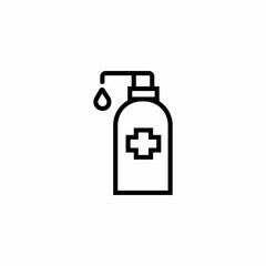 hand sanitizer bottle icon sign vector