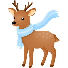 Winter Cozy Wildlife Clipart