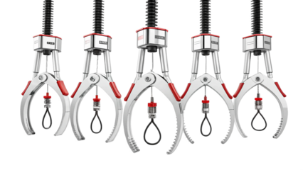 hanging edison light bulbs with red wires and visible filaments illustration design and isolated on white background.