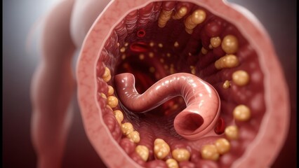 Internal organ, medical illustration