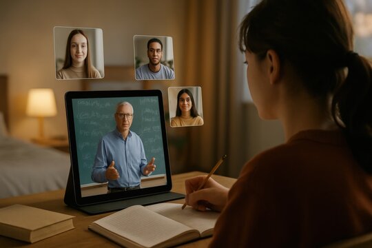 Virtual Learning Session with Diverse Online Participants