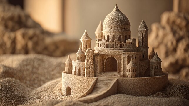 Sand Castle Cut Out for Creative Designs and Projects