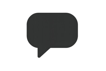 Fototapeta premium Dark speech bubble communicating on transparent background