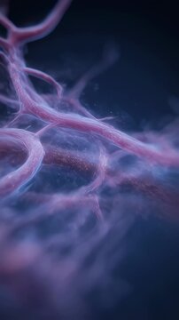 Macro shot of digital arteries constricting and dilating causing typical Raynauds color phases in response to cold exposure.