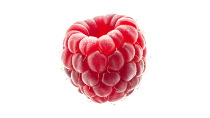 Raspberry fruit, isolated on transparent background