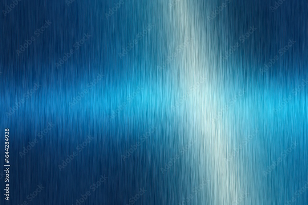 Wall mural luminous blue metallic gradient: shiny abstract background with dynamic light and playful movement