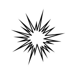 Fototapeta premium explosion outline