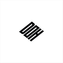 Modern abstract DOH logo design featuring geometric lines for innovative data analysis and digital transformation branding