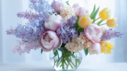 Pastel flower arrangement