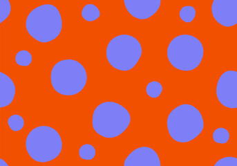 Cute polka dots seamless pattern. Abstract background. Modern texture. Vector illustration