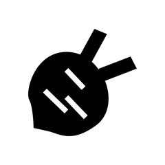 vector beetroot black glyph icon