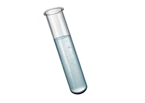 test-tube on a isolated transparent background