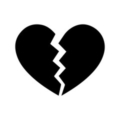 breakup divorce glyph icon