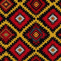 Seamless Authentic African Ankara Design (tileable) - Image 8 of 8 - 8192 x 8192 67MP - Created with AI