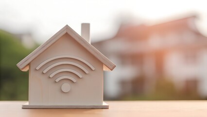 Smart Home Wireless Internet Connection Technology Concept