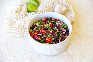Refreshing Cold Black Bean Salad