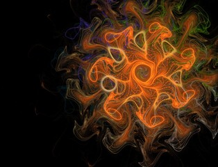 Imaginatory fractal abstract background Image