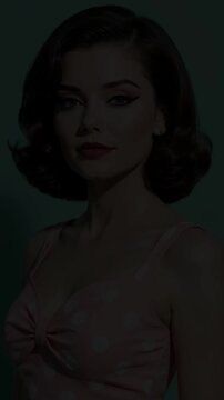 Timeless Classic Polka Dot transformations fashion, makeup, hair concept