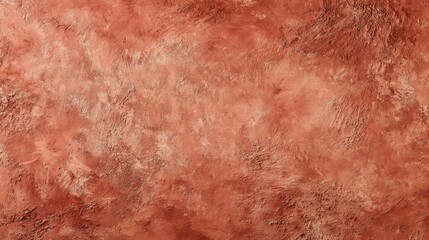 Fototapeta premium Warm terracotta matte plaster backdrop with subtle artisan imperfections.