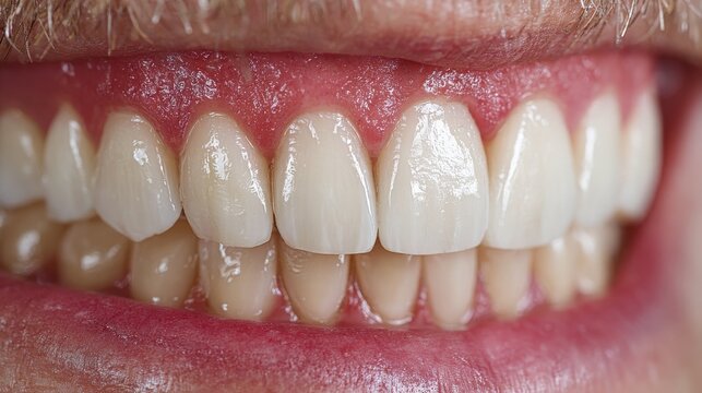 Dental technician holding teeth color samples in laboratory for selection matching patient's teeth