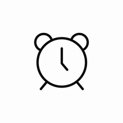 classic alarm clock icon sign vector