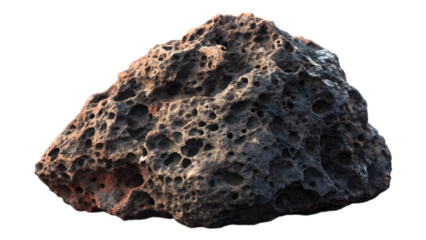 Isolated porous rock pumice stone texture background geological formation sample