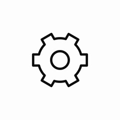 simple gear icon sign vector
