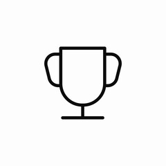 trophy icon icon sign vector