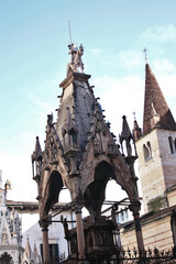 Scaliger Tombs, the gothic funerary complex of the Scaligeri Family in Verona, Italy  © Stanford Lone