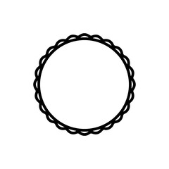 Circle clip art design on plain white transparent isolated background for card, shirt, hoodie, sweatshirt, apparel, tag, mug, icon, poster or badge