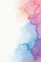 Obraz premium Clean white watercolor paper texture background , elegant, texture, pastel